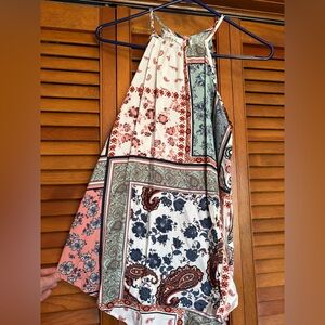 Maurices Multicolor Paisley with Floral Tank Top